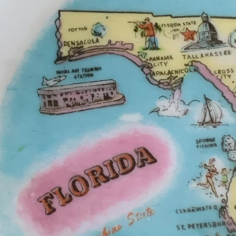 Vintage Florida Plate